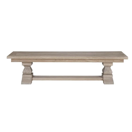 220cm Selene Dining Bench – All Rustic Brown *Display Model In-Store - image 1