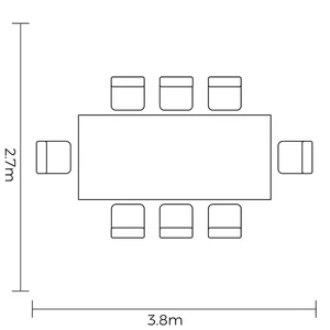 Bari 8 Seat Rectangular Set - image 2