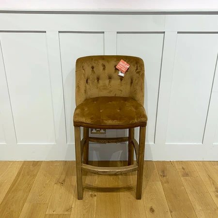 Bishop Bar Stool Velvet *Display Model In-Store - image 1