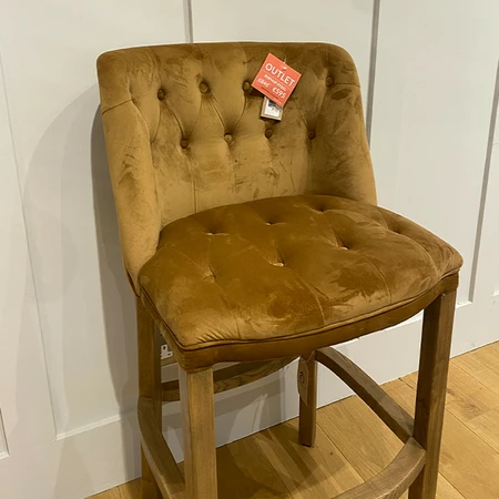 Bishop Bar Stool Velvet *Display Model In-Store - image 2
