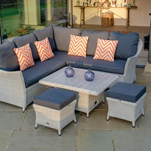 Chev Orange Sq Scatter Cushion - image 2