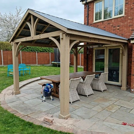CEDAR wooden Gazebo  4.2 x 3.6 - image 1