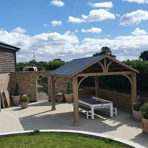 CEDAR wooden Gazebo  4.2 x 3.6 - image 2
