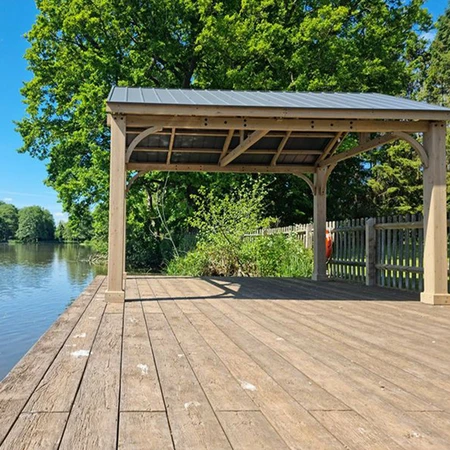 CEDAR wooden Gazebo  4.2 x 3.6 - image 3