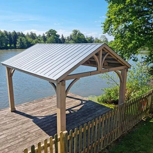 CEDAR wooden Gazebo  4.2 x 3.6 - image 4
