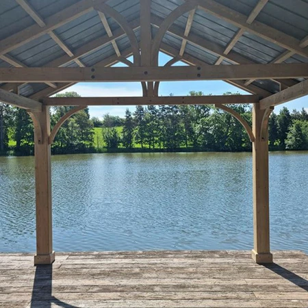 CEDAR wooden Gazebo  4.2 x 3.6 - image 6