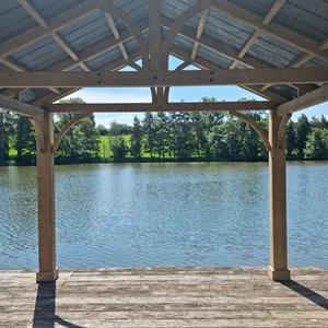 CEDAR wooden Gazebo  4.2 x 3.6 - image 6