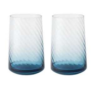 CONT FLUTED BLUE LR TUMBLER S2 - image 1
