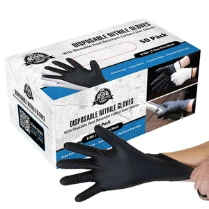 Pit Boss 50ct Disposable Nitrile Gloves w/2pc Cotton Gloves - image 1