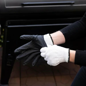 Pit Boss 50ct Disposable Nitrile Gloves w/2pc Cotton Gloves - image 3