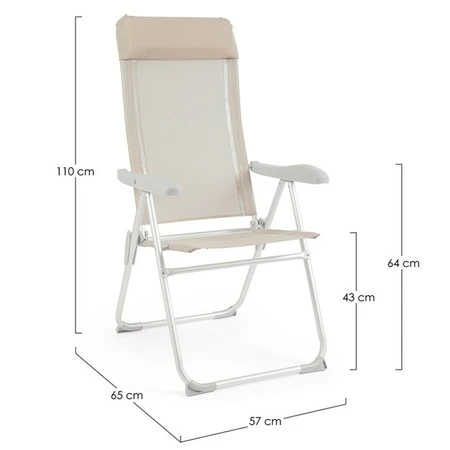 Grey Ice DECKCHAIR HIGH BACK - image 4