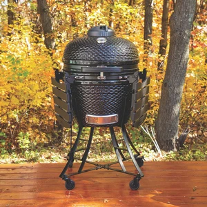 PBK24 Ceramic Kamado Grill  - Gloss Black - image 3