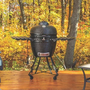 PBK24 Ceramic Kamado Grill  - Gloss Black - image 2