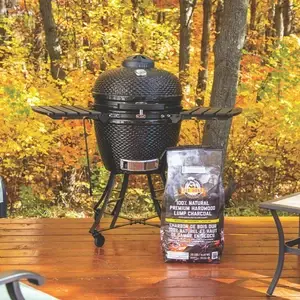 PBK24 Ceramic Kamado Grill  - Gloss Black - image 4