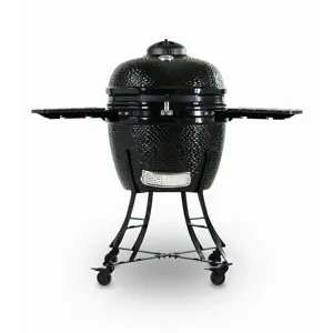 PBK24 Ceramic Kamado Grill  - Gloss Black - image 1