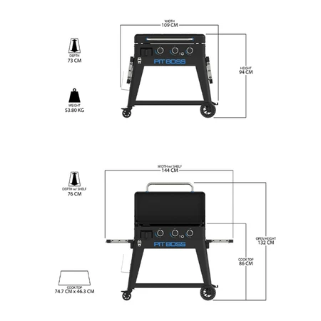 Ultimate Griddle  3 Burner with Cart - image 4