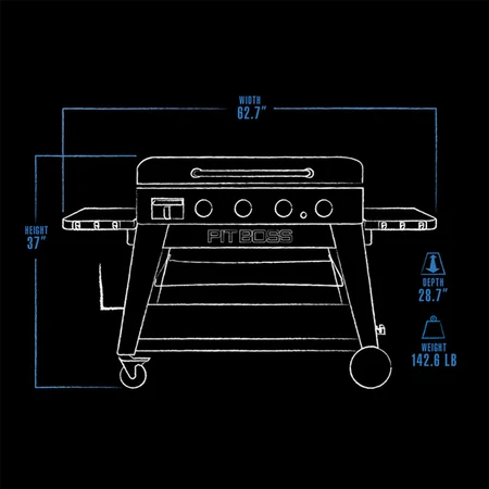 Ultimate Griddle  4 Burner with Cart - image 6