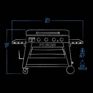 Ultimate Griddle  4 Burner with Cart - image 6