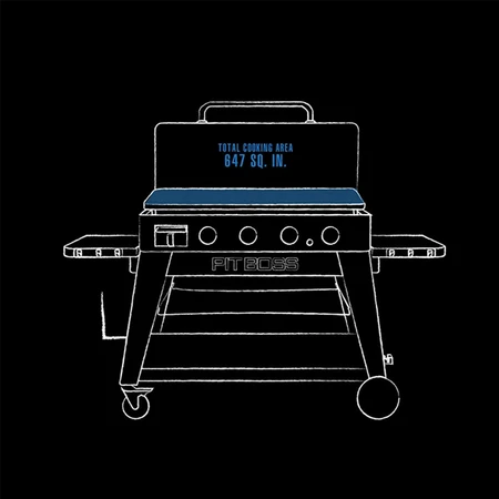 Ultimate Griddle  4 Burner with Cart - image 7