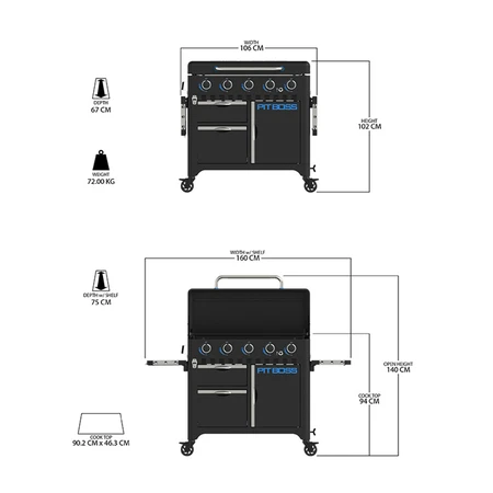 Ultimate Griddle  5 Burner with Cart - image 3