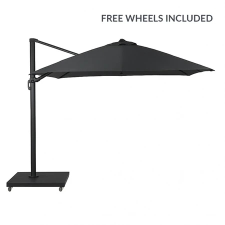 Positano 3x3 Anthracite Parasol+base - image 1