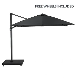 Positano 3x3 Anthracite Parasol+base - image 1