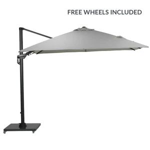 Positano 3x3 Sand Parasol+base - image 1