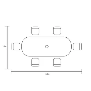 Provence Oval Set 6 Seater - image 6