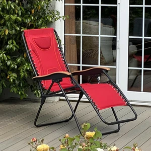 Red Grey  Zero Gravity Relaxer Chair