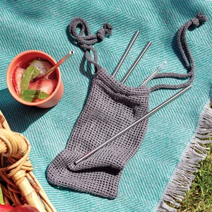 Smidge  4 Piece Straw Set with cleaning brush - image 3