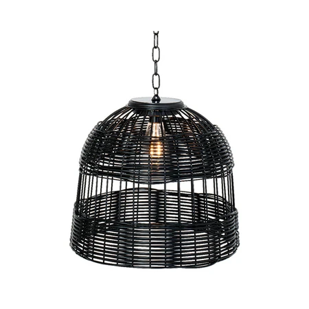 Solar Light wicker pendant 32.5cm - image 1
