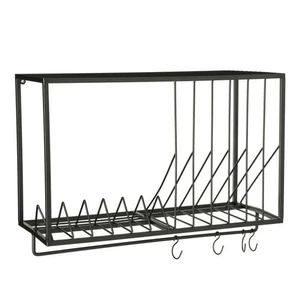 Wallrack tableware black l55x
